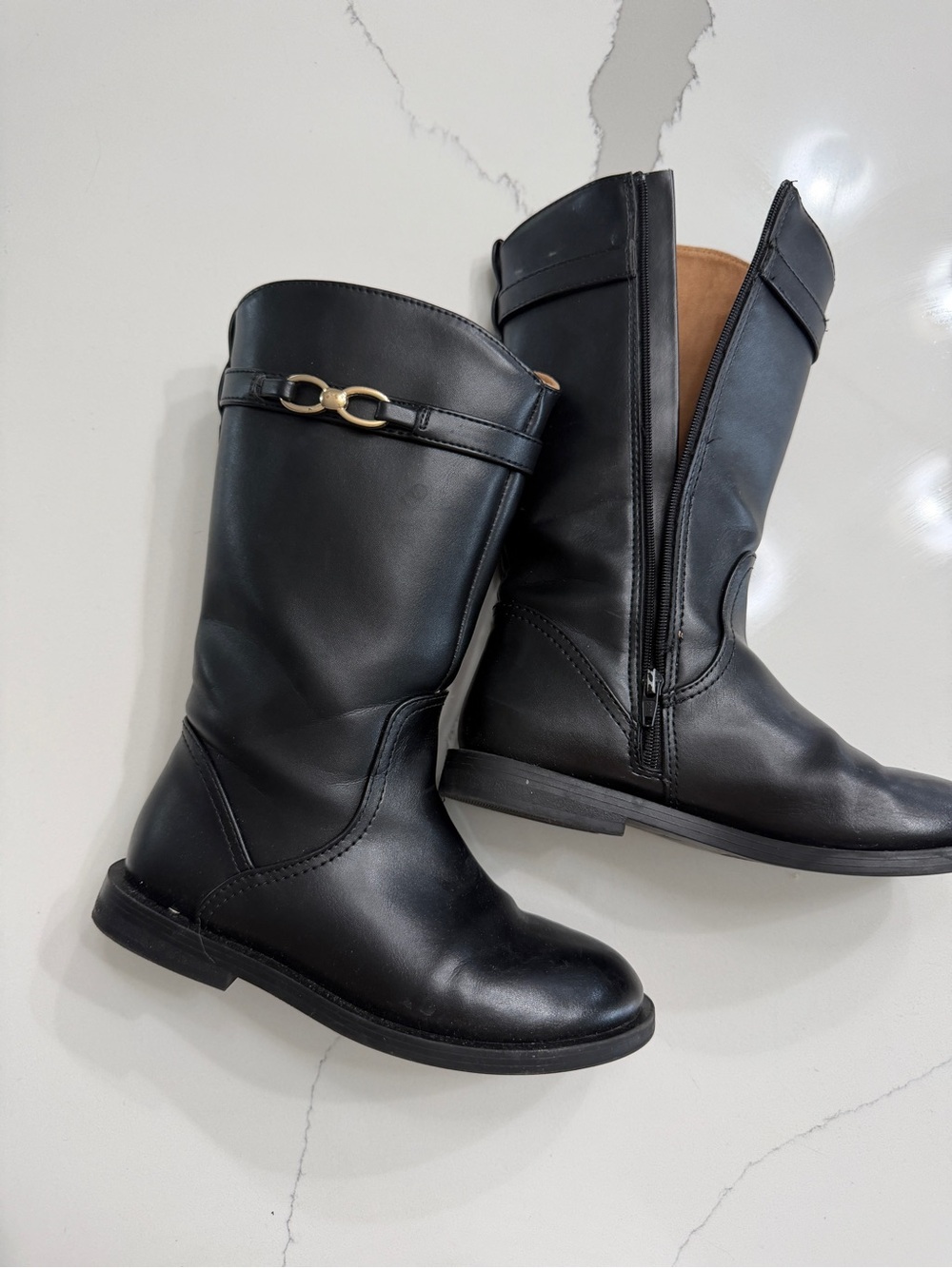 Zara Black Kids Riding Boots